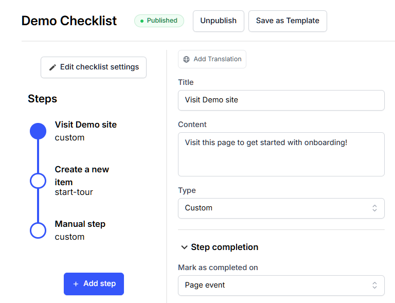 Onboarding Checklists | Produktly