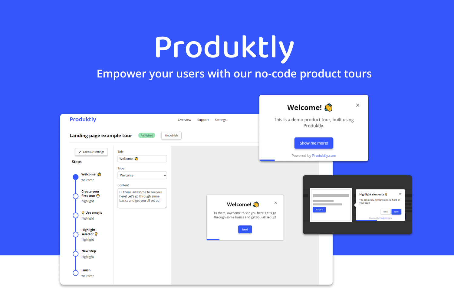 Produktly Product Tours Empower Your Users By Onboarding Them Better